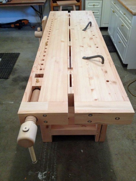 DIY Split Top Roubo Workbench Wooden PDF workbench plans 