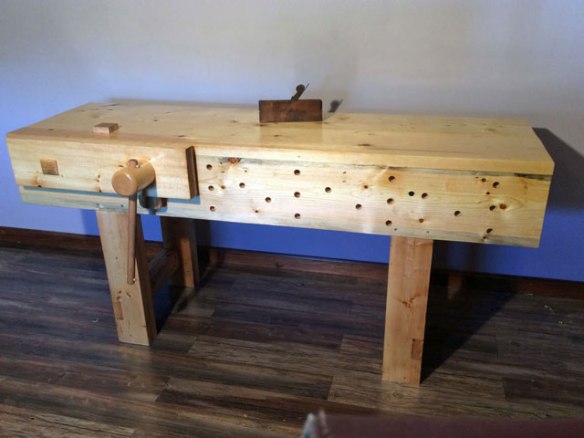 Lake Erie Toolworks Workbench Idea, English Style Workbench, Moravian Style Workbench, Wooden Vise, Face Vise, Leg Vise