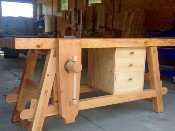 Lake Erie Toolworks, Moravian Workbench, Wood Vise, Wooden Vise, Leg Vise, Leg Vice, Wood Vice, Wooden Vise